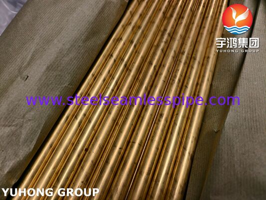 ASTM B111 C68700 ống liền mạch bằng đồng nhôm cho máy trao đổi nhiệt và máy ngưng tụ
