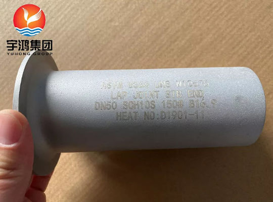 ASTM B622 Hastelloy B3 / UNS N10675 B16.9 Phụ kiện đường ống cuối sơ khai khớp nối