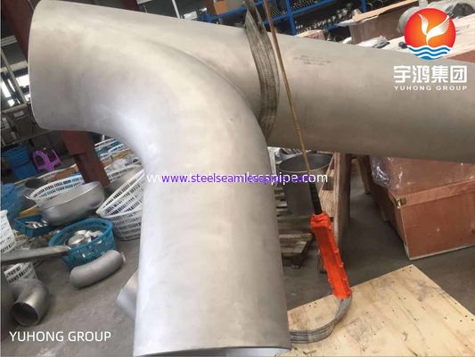 ASTM B366 / B366M Phụ kiện ống thép Inconel 600 / UNS N06600 Tê xoắn