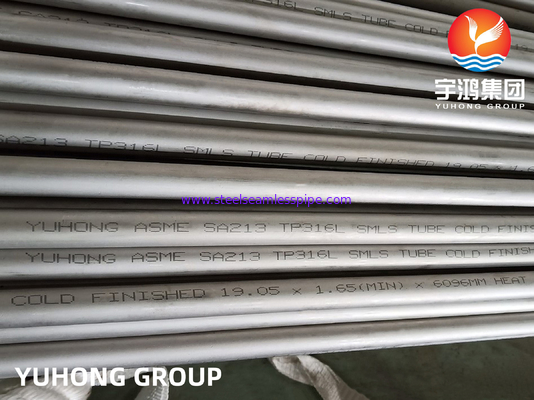 ỐNG KHÔNG GỈ THÉP KHÔNG GỈ ASTM A213 TP304 TP316L MIN. ĐỘ DÀY TƯỜNG