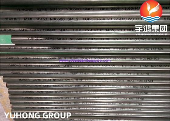 Bụi trao đổi nhiệt ASME SB163 / SB167 UNS N06600 N06601 Bụi không may hợp kim niken