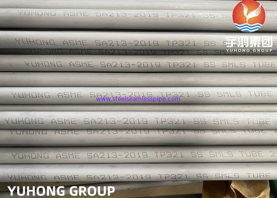 ASTM A213 TP321, 1.4541 ống nồi nồi thép không gỉ liền mạch được ướp và sưởi