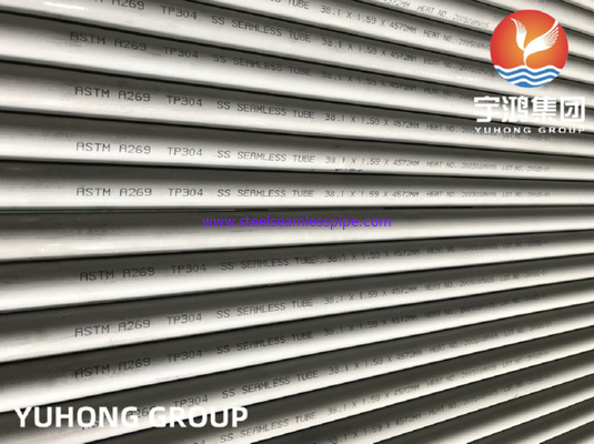 ASTM A269 TP304 Ống liền mạch bằng thép không gỉ 38.1 * 1.59 * 4572