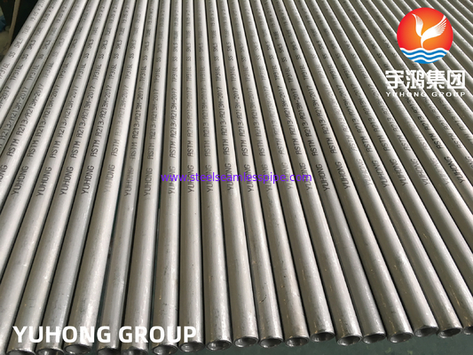 Ống trao đổi nhiệt thẳng ASTM A213 / ASME SA269 TP304 Ống nồi hơi 8 * 1 * 6M