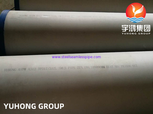 ASTM A312 TP317L Ống liền mạch bằng thép không gỉ 100% ET UT Ống nồi hơi