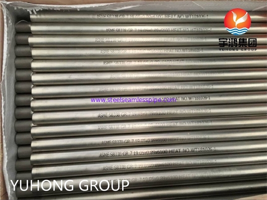 Ống thép liền mạch hợp kim Titan ASME SB338 GR.7 dùng cho bộ ngưng tụ và bộ trao đổi nhiệt
