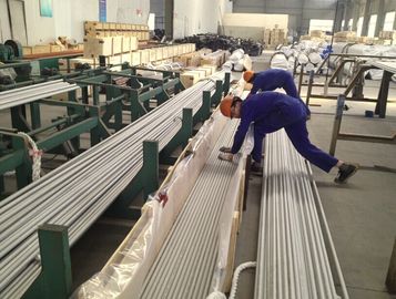 Thép không gỉ liền mạch ống, ASTM A213 TP310S / 310H, 25,4 x 2,11 x 6096mm, ngâm, ủ, gỗ trường hợp đóng gói.