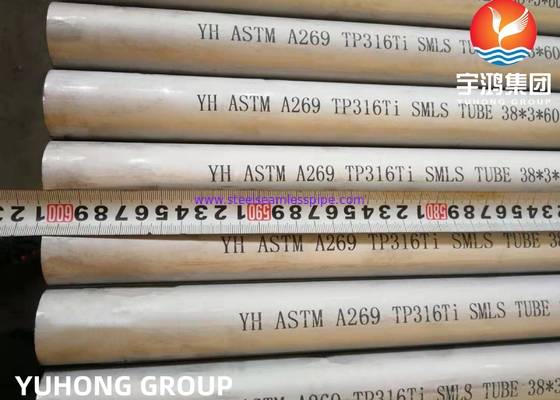 ASTM A269 Ống liền mạch bằng thép không gỉ TP316L TP316Ti TP316H ủ và ngâm