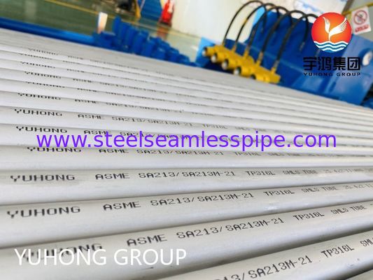 ASME SA213 TP316L ống không may thép không gỉ chống ăn mòn cho nồi hơi và trao đổi nhiệt với kích thước tùy chỉnh