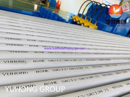 ASME SA213 TP316L Ống liền mạch bằng thép không gỉ cho lò hơi và thiết bị trao đổi nhiệt