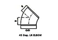 Thép không gỉ Butt Weld Phụ tùng dài Giảm 90 ° Elbow, 1/2 "đến 60", sch40 / sch80, sch160, XXS B16.9
